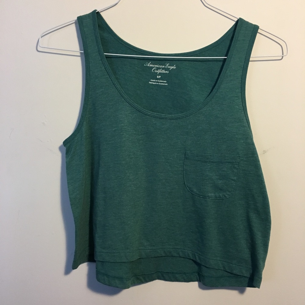 American Eagle turquoise tank top